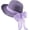 Purple, variant on Women Floppy Sun Hats Fashionable Summer Wide Brim Cap BeachStraw Hat UV UPF50 Travel Packable