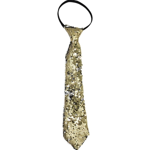 Slccxzc Glitter Sequin Pre-Tied Tie Adjustable Sparkly Necktie Zippered Wedding Party