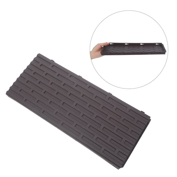 CTIRCHIU 2-Pack Replacement Garden Planter Side Panels in Coffee Color for Window Boxes and Balcony Gardening Projects