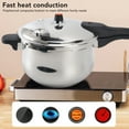 thumbnail image 3 of Stainless Steel Pressure Cooker, 80KPA Explosion Proof Pressure Cooker with Pressure Limit Valve, Compatible with Induction Cooker, Gas Stove, Electric Stove, 3 of 7