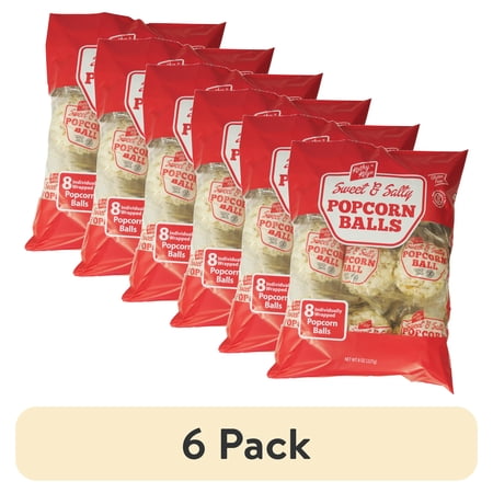 (6 pack) Kathy Kaye Sweet & Salty Popcorn Balls, 8 Ct (1 oz.)