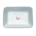 thumbnail image 6 of Vinnova Tudela 18-inch by 13-inch Matte Silver Glass Rectangle Bathroom over-mounted Vessel Sink, 6 of 7