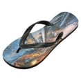 thumbnail image 2 of YAZAOOSummer Flip Flops Creatively Eiffel Evening Elegance Simple Beach Sandals, 2 of 8