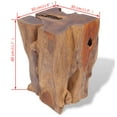 thumbnail image 2 of vidaXL Stool Solid Teak Wood, 2 of 11