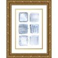 thumbnail image 1 of Fay, Mela 13x18 Gold Ornate Wood Framed with Double Matting Museum Art Print Titled - Blue Abstract IV, 1 of 4