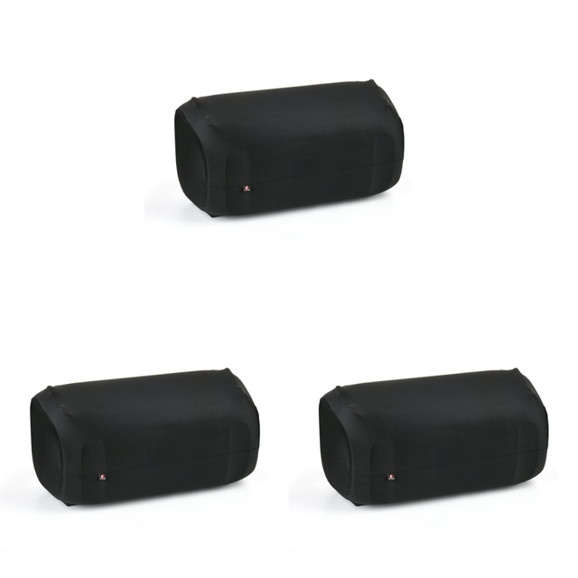 funda altavoz lycra alta elasticidad protectora para jbl partybox 100/110 funda negra de lycra de nailon elástica, vista frontal centrada mostrando silueta cilíndrica ajustada y puerto de carga reservado; textura lisa con costuras discretas, tres unidades sobre fondo blanco; compatible con JBL Partybox 100/110, tamaño estirado aproximado 53x30x28.5 cm; también suele usarse para proteger equipos de audio de polvo durante almacenamiento.