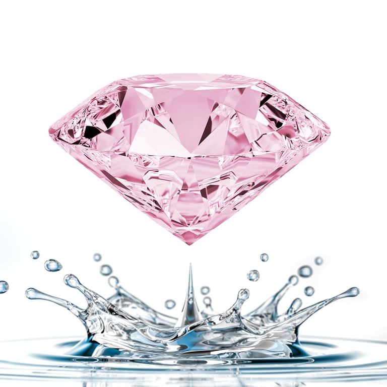 Set 12 Of 20MM Crystal Diamond Shape Glass Paperweight Gem