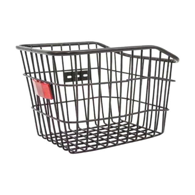 DYNWAVECA Bike Rear Basket Iron Basket for Outdoor Riding Most Rear Bike Racks