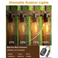 thumbnail image 7 of Keepsmile 60FT Outdoor String Lights IP65 Waterproof Patio Lights with 16+1 Warm White Edison Bulbs, 7 of 7