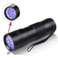 thumbnail image 3 of Jinsinto 12LED purple flashlight fluorescent 12UV uv flashlight ticket inspection fluorescent, 3 of 5