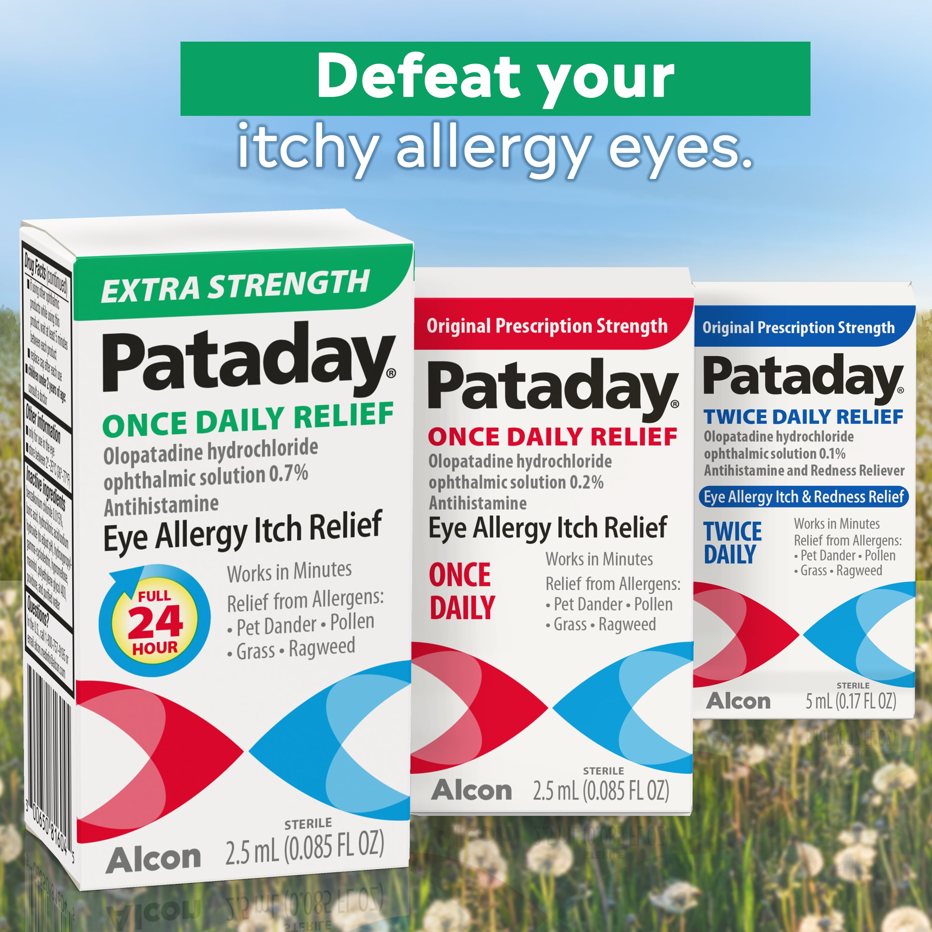 Pataday Once Daily Extra Strength Eye Allergy Itch Relief Drops, 2.5 ml
