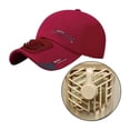 thumbnail image 3 of Ventilador de Refrigeración Al Aire Libre Gorra de Béisbol Sunnimix Sombrero para El Sol Camping Rojo, 3 of 8