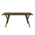 thumbnail image 3 of Roundhill Furniture Lavin Contemporary Walnut Finish Dining Table with Solid Wood Base, 3 of 10