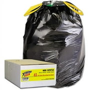 Xtremeflex Black Drawstring Can Liners, 30 gal, 42 ct