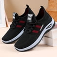 thumbnail image 5 of HTHLVMD Casual Mesh Walking Shoes, Lace-Up Comfort Sneakers, Breathable Knit Upper, Women's Running Shoes, Breathable Soft-Soled Low-Top Walking Training Shoes, Comfortable Outdoor Sports, Black 5, 5 of 9