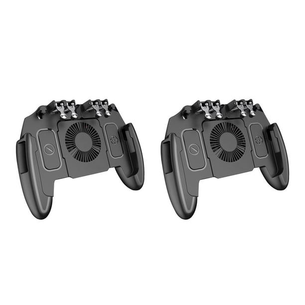 Seitruly para PUBG Game Gamepad para teléfono móvil Trigger Fire Button Game Controller Joystick Metal Trigger Mit Lüfter 2piezas