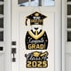 thumbnail image 4 of Letrero de puerta de madera de graduación 2025, decoración de fiesta al aire libre, letrero de bienvenida colgante para la entrada de la casa, placa de madera duradera con texto claro, textura, 4 of 5