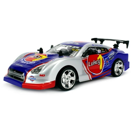 Racemaker Champ Nissan GTR Super GT Battery Operated RC Car 1:18 Scale Ready to Run RTR