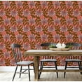 thumbnail image 5 of S4Sassy Tropical Lily Flower Wallpaper - Peach Bohemian Wall Covering, 25" x 240" Self-Adhesive Textured Vinyl Walls Paper, Decorative Wall Wrap, Easy DIY Walls Covering For Bedroom, Cabinets, 5 of 9