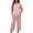 Pink, variant on Hurxie Capri Sets Women 2 Piece Outfits Summer Top and Wide Leg Striped Pants with Pockets for Vacation Travel Clothes Pink,S