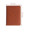 thumbnail image 2 of Methold Precioso cuaderno con cubierta de cuero PU A6, organizador de tiempo, diario Personal, notas diarias, diario de viaje, Agenda Suministros de escritura y corrección marrón, 2 of 4