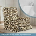 thumbnail image 3 of Garronmavis Yellow Leopard Print Recliner Slipcovers Stretch Printed Recliner Chair Cover 1 Seat Lazy Boy Chair Covers Non Slip Reclining Furniture Protector Couch Cover Sofa Recliner Set, 3 of 7