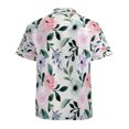 thumbnail image 3 of High Quality Hawaiian Shirts for Men Short Sleeve Aloha Beach Shirt Floral Summer Casual Button Down Shirts Blouses OZO69T, 3 of 7