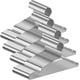 thumbnail image 1 of 100 Ganchos para Ropa Perchas - Percha Sólida 42 CM Metal Ligero Resistente Duradera para Chaqueta Pantalones Estándar Ahorro de Espacio Perchas para Hogar Adultos (100), 1 of 9