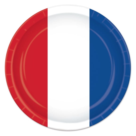 Red, White & Blue Plates 9" - 12 Pack(8 Per Package)