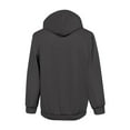 thumbnail image 4 of LWavelet Hoodies For Men Big And Tall Winter Waffle Quarter Zip Pullover Casual Fall Sweatshirts With Pocket Streetwear Outfit Dark Gray L, 4 of 4