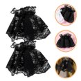 thumbnail image 1 of unbranded 1Par Puños De Encaje Negro Para Mujer Con Lolita Accesorios Para Fiesta, 1 of 7