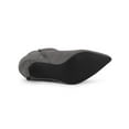 thumbnail image 3 of BLISSFUL STEP Women's Zip Pointed Toe Stiletto Bow Heels Ankle Boots Grey 7.5, 3 of 8