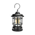 thumbnail image 2 of Retro Camping Lantern - Battery Powered Outdoor Light with Dimmer | Hanging Hook for Tents, Backyards & Hiking | Classic Style for Picnics & Emergency Use | Requires 3 AA Batteries (Not Included), 2 of 2