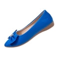 thumbnail image 2 of Samdudou Ballet Flats for Women Pointed Closed Toe Slip On Dress Shoes Large Bowknot Detail with Rhinestone Accent for Wedding Party, 2 of 9