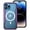 Purple, variant on Case for iPhone 15, Clear Magnetic Phone Case Compatible with MagSafe, Anti-Scratch Shockproof Transparent Protective Cover Support Wireless Charging for iPhone 15, Gray