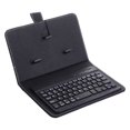 thumbnail image 1 of LEEYNEER Portable Wireless Bluetooth-compatible Keyboard with Faux Leather Case for iPhone Phone, 1 of 8