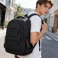 thumbnail image 5 of Classic Solid 21-Inch Backpack for Students, Large Capacity School Bookbag with Padded Shoulder Straps,Lightweight Campus Daypack with Multiple Compartments, Ideal Back to School Gift, 5 of 5