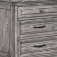 thumbnail image 2 of Benjara Akki 30 Inch 3 Drawer Nightstand, Felt Lined, USB Ports, Rustic Wood Gray, 2 of 5
