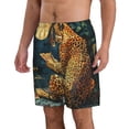 thumbnail image 2 of Balery Leopard Reading Tarot Cards Traje de Baño Estilo Hawaiano para Hombre, Shorts de Secado Rápido con Bolsillos-Medium, 2 of 6