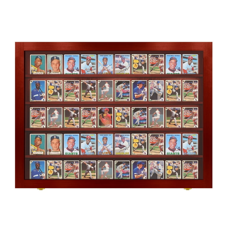 PENNZONI Baseball Card Display Case, 50 Ungraded Cards Acrylic Frame, Walnut - Walmart.com PENNZONI Baseball Card Display Case, 50 Ungraded Cards Acrylic Frame, Walnut - Walmart.com