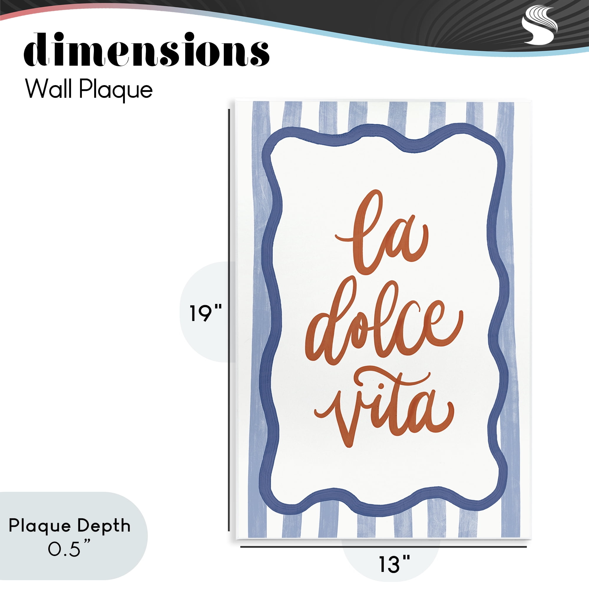 Stupell Industries Italian Kitchen Typography Wall Plaque Art, design by Amanda Houston