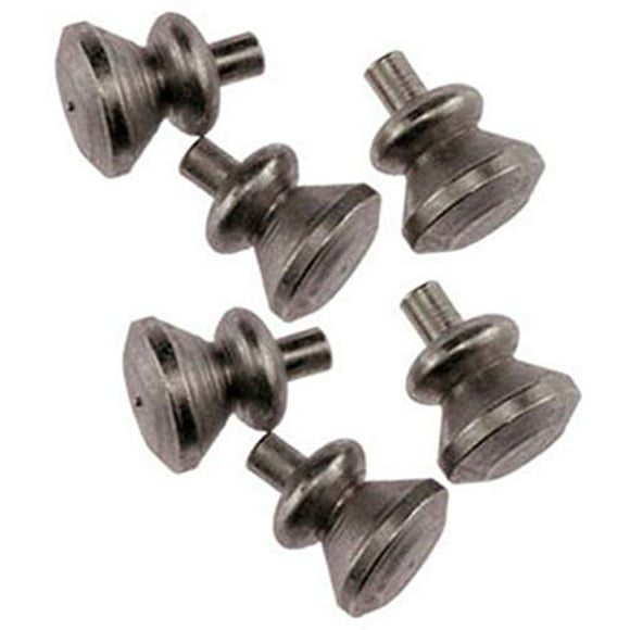Ensemble Miniature de 6 Poignées de Porte Rondes en Finition Nickel Satiné