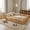 Natural, variant on Twin Size Kids Floor Bed with Door and Full-Length Guardrails, Wood Montessori Floor Bed with Support Slats, Toddler Bed for Boys Girls, No Box Spring Needed Design