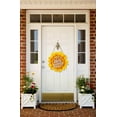 thumbnail image 3 of Sunflower Hello Summer Wood Door Hanger 12 Inch Large Wooden Flower Sign Inspirational Wall Porch Art Summer Fall Front Door Wreath Hanging for Bedroom Living Room Indoor Outdoor Kitchen Home Decor, 3 of 5