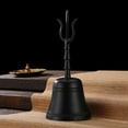 thumbnail image 4 of Campana de mango Campana de instrumento musical budista taoísta clásico de latón Negro Sharpla Campanilla, 4 of 8