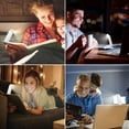 thumbnail image 4 of USB Reading Light with Clip - 3 Color Modes & 5 Brightness Levels, 500mAh Rechargeable Book Light for Bed, Travel, Tablet - Eye-Care Timer Function, White, 4 of 5