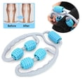 thumbnail image 2 of Masseur de jambes à pince portatif à 360 degrés pour relaxation des muscles du mollet, équipement de yoga et de fitness, bleu, 2 of 4