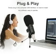 thumbnail image 3 of Graflsoa USB Condenser Microphone with Echo & Reverb, Plug & Play, Ideal for Streaming, Podcasting, Gaming, and Karaoke, Includes Tripod & Pop Filter, Black, 3 of 7