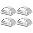 thumbnail image 4 of Loewten Landscape Light,Garden Light,4Pcs/Set Stainless Steel Solar Power LED Wall Light Light‑Control For Garden Yard Lighting, 4 of 8