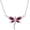 7July Birthstone, variant on YAFEINI Purple Dragonfly Gifts for Women, Amethyst Dragonfly Necklace Sterling Silver